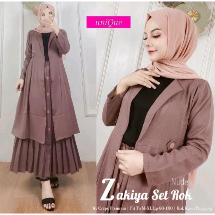 SETELAN ROK BLAZER WANITA OOTD TERBARU KEKINIAN
