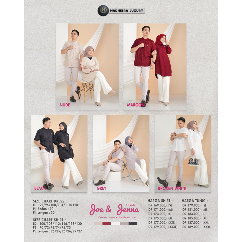 NADHEERA JOE SHIRT - ATASAN COUPLE