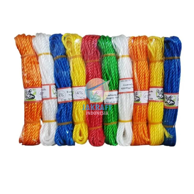 

(1 Pcs) Tali Tambang Plastik KOALA 4 mm Panjang 10 Meter Kualitas Super Kuat 4mm Serbaguna