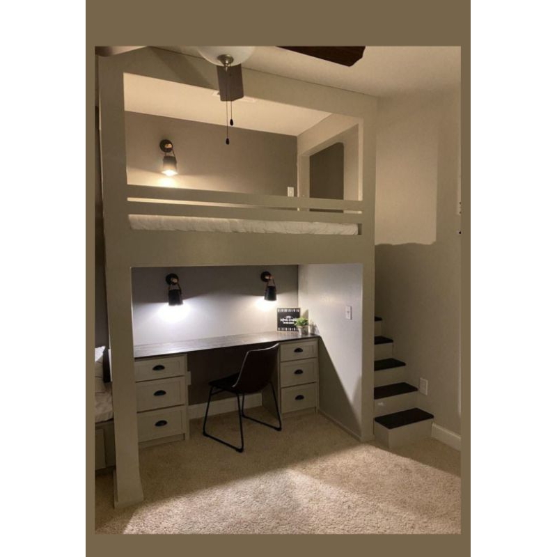 mezzanine ukuran ruangan 3x4 ranjang gantung flying bedroom tempat tidur tingkat ranjang tingkat mez