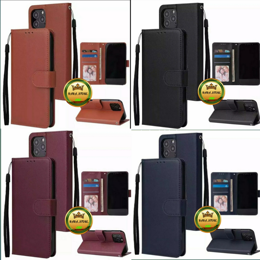 FLIP IPHONE 5/6/6+/7/7+/X/XR CASE DOMPET LEATHER CASE FLIP