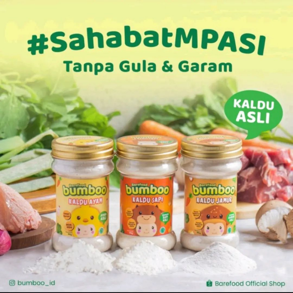 

BUMBOO Kaldu Asli - Kaldu Anak MPASI - No MSG - Tanpa Gula & Garam - Bahan Alami - Tambahan Sayur Asli