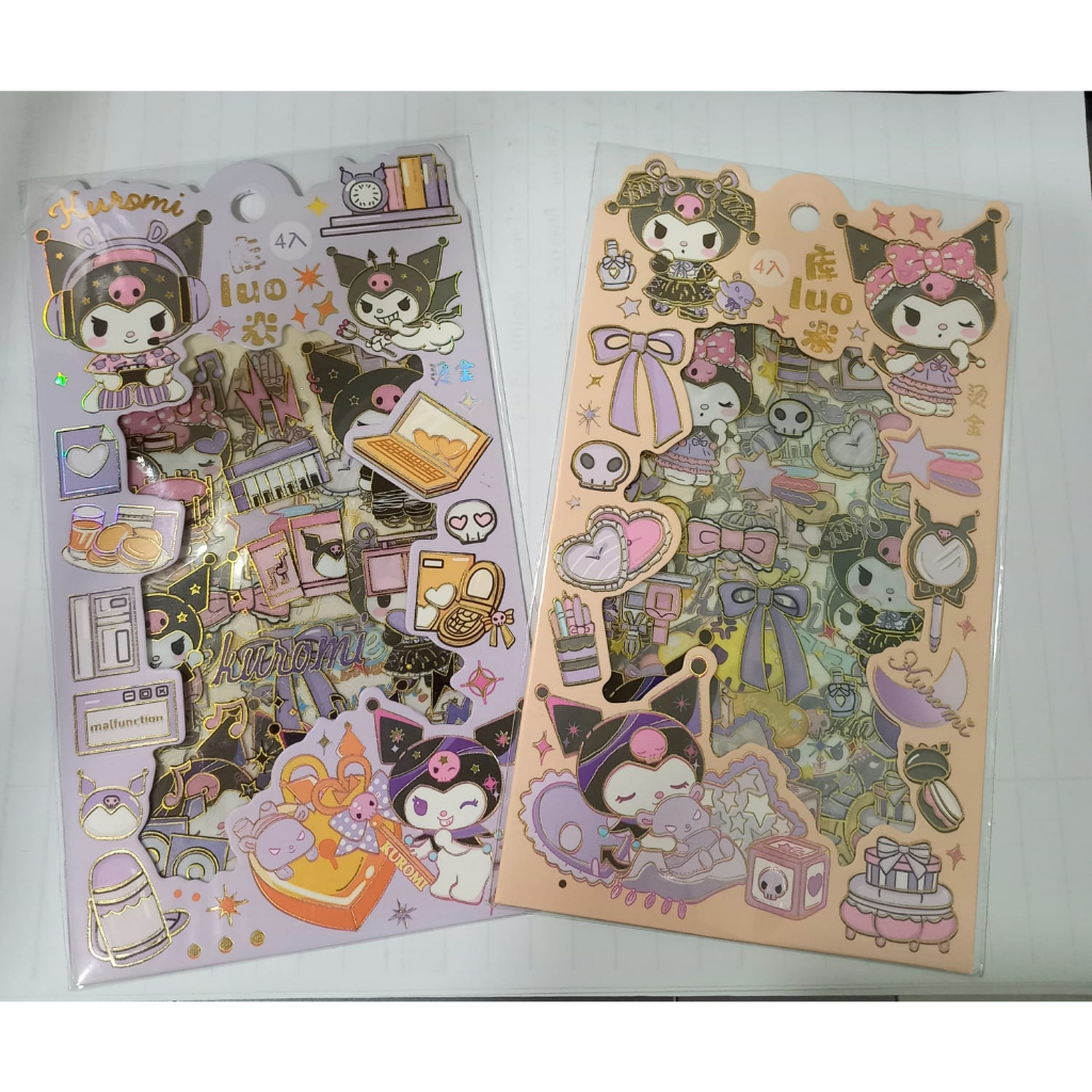 Sticker Karakter Melody Kuromi 2D Waterproof High Quality Kartun Anak