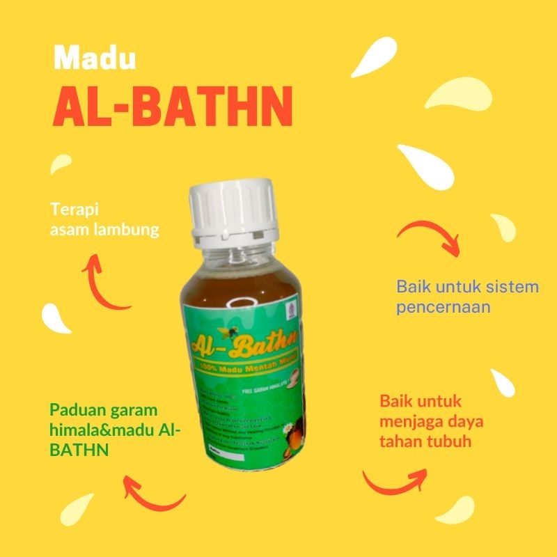 

madu asli murni Al bathn 100%nektar bunga multiflora ukuran 1 kg
