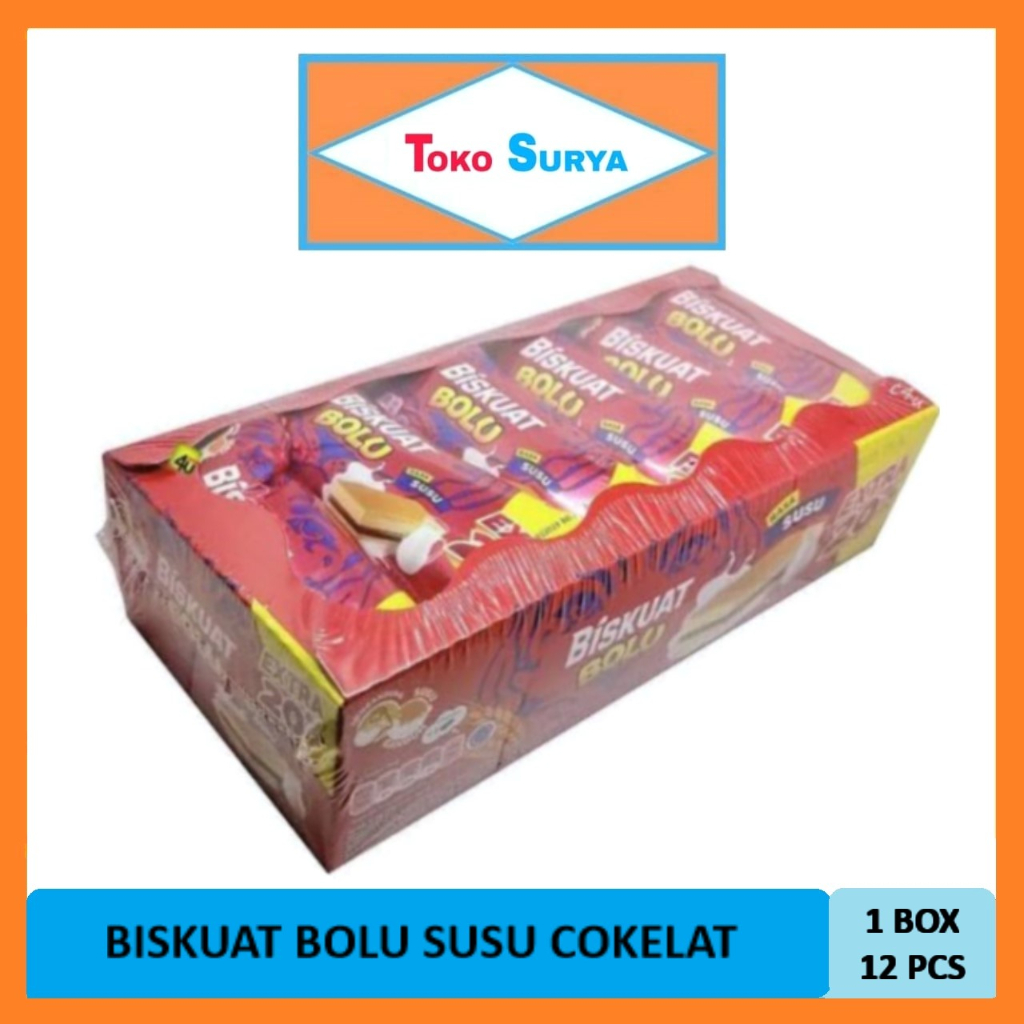 

Biskuat Bolu Rasa Cokelat 12 x 16gr