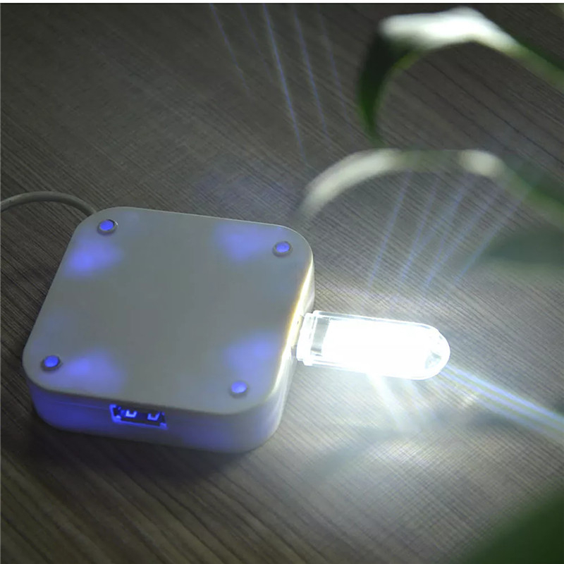 Lampu Baca Mini 3 LED USB Portable SMD5730 0.6W 5V - ASM5730 - White