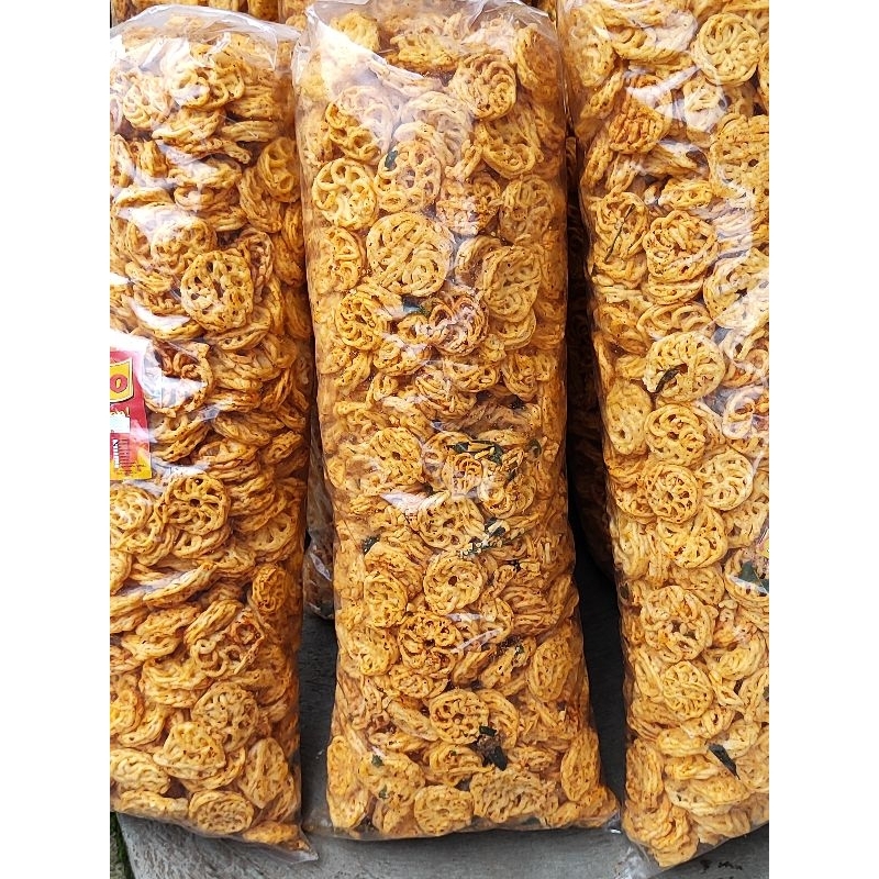 

Kemasan bal krupuk seblak mawar isi 2kg