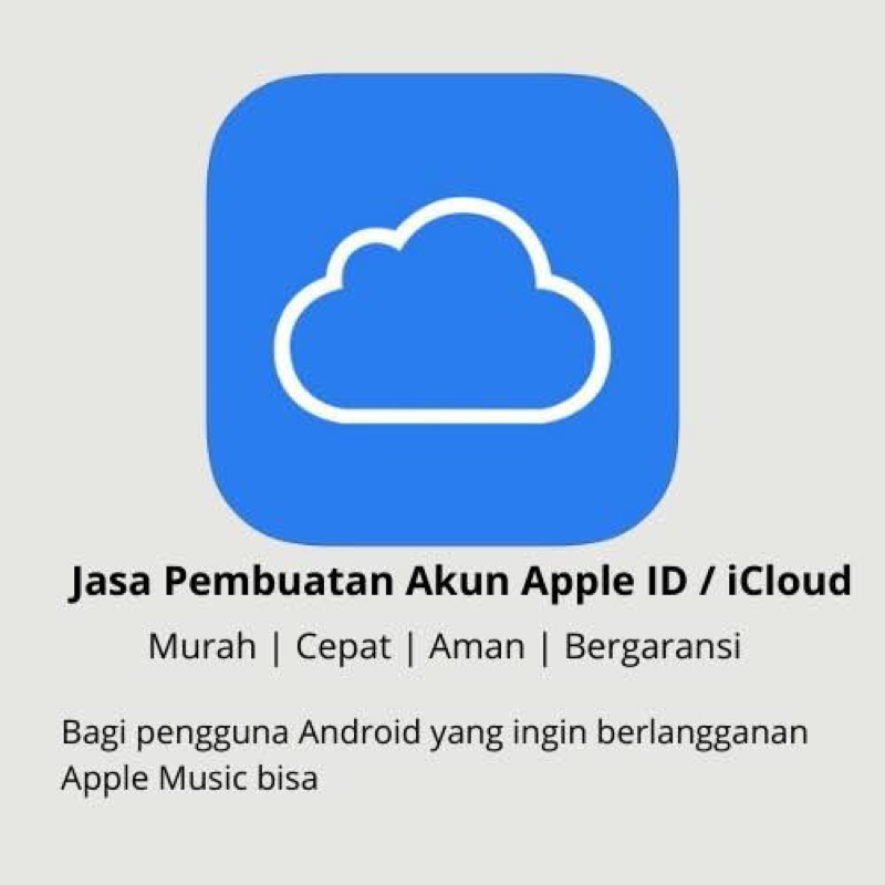 Jasa pembuatan akun Id Apple dan Sosmed