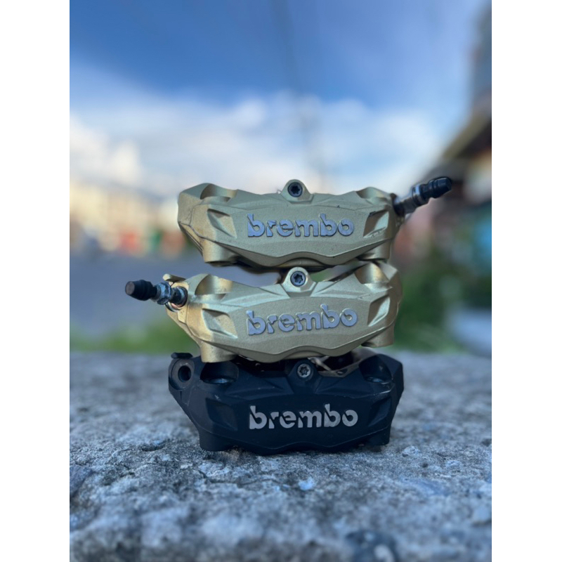 Kaliper Brembo M432 gold original copotan bekas moge
