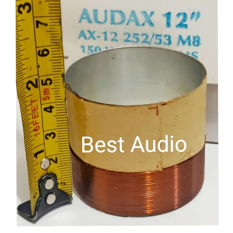 Spul spol spool speaker 12inch 12 inch Audax AX 12252 12253 almunium voice 49.5mm