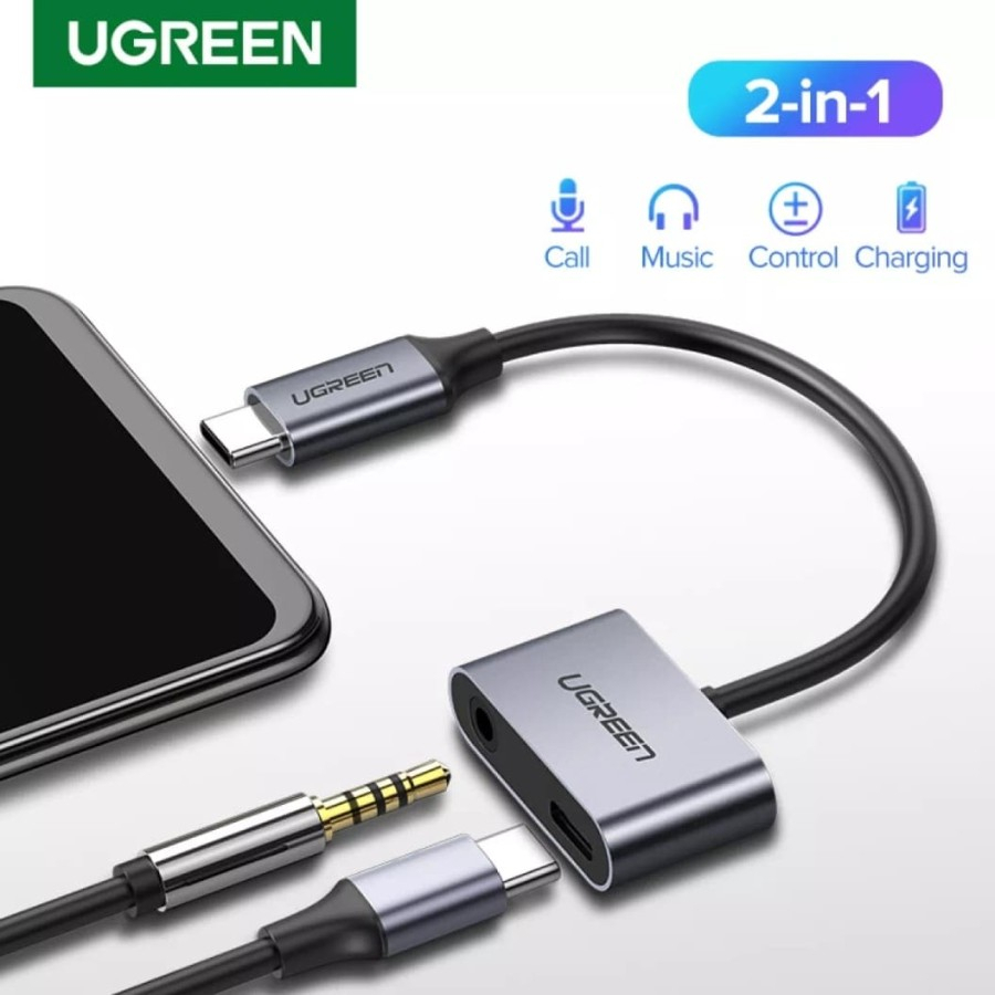 Ugreen Type C to Aux 3.5 mm and Type C Konverter Usb C to Aux 3.5 mm Original