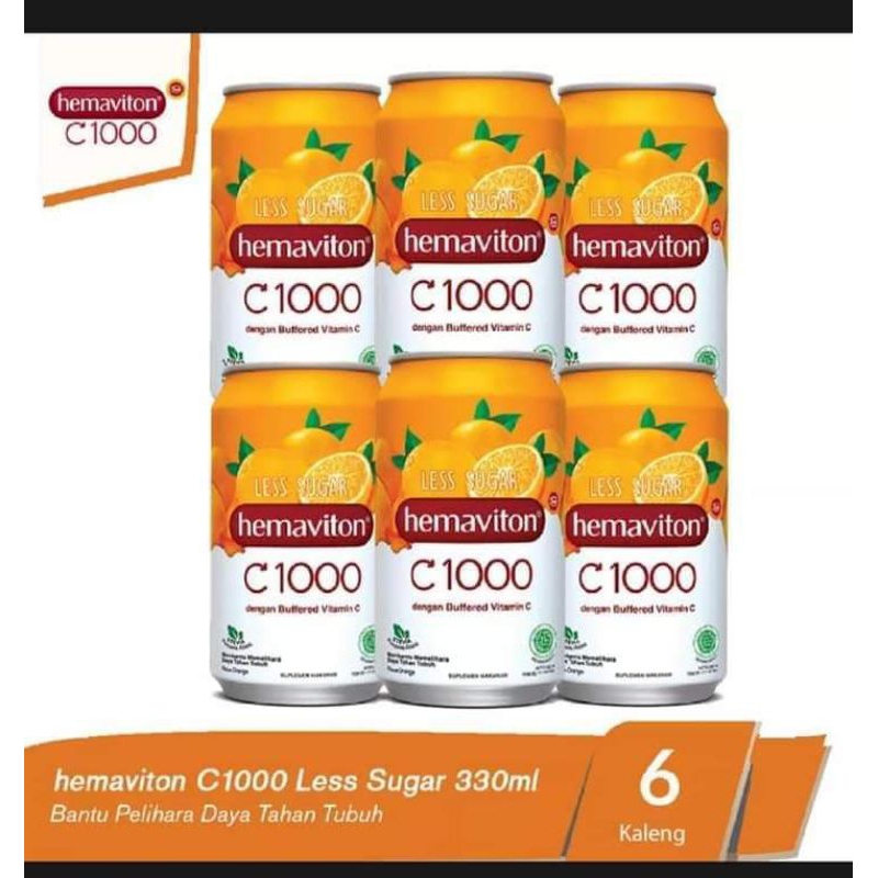 

❤️DAVINSTORE14❤️ HEMAVITON C 1000 LESS SUGAR KALENG 330 ML