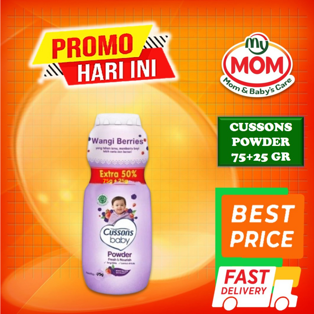 [BPOM] Cussons Baby Powder 75gr + 25gr / Bedak Bayi Cusson / MY MOM