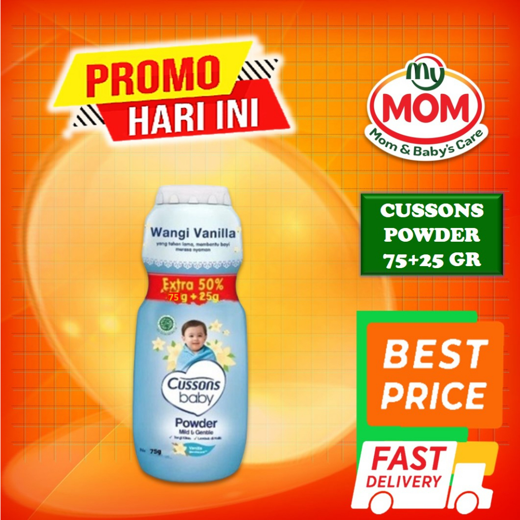 [BPOM] Cussons Baby Powder 75gr + 25gr / Bedak Bayi Cusson / MY MOM