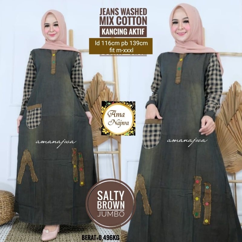 gamis salty flower by Ama najwa
