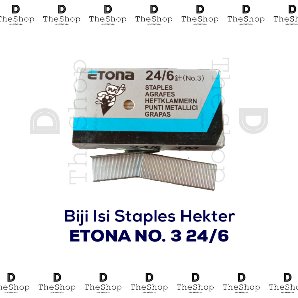 

Isi Staples Refill Staples Hekter Etona No. 3 24/6 Besar