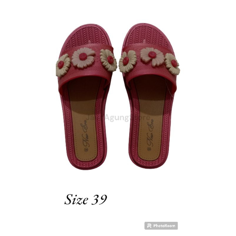 SANDAL SLOP NEW ERA | SANDAL NEW ERA BUNGA | OBRAL SANDAL