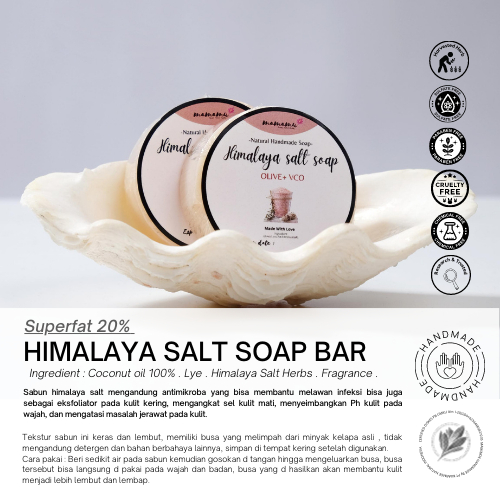 Sabun Himalaya salt soap bar menghilangkan jerawat dan bekas luka sabun organik natural herbal rempa