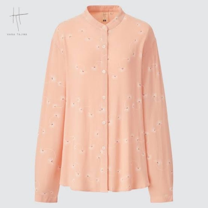 kemeja rayon hana tajima georgette Uniqlo NWT size M