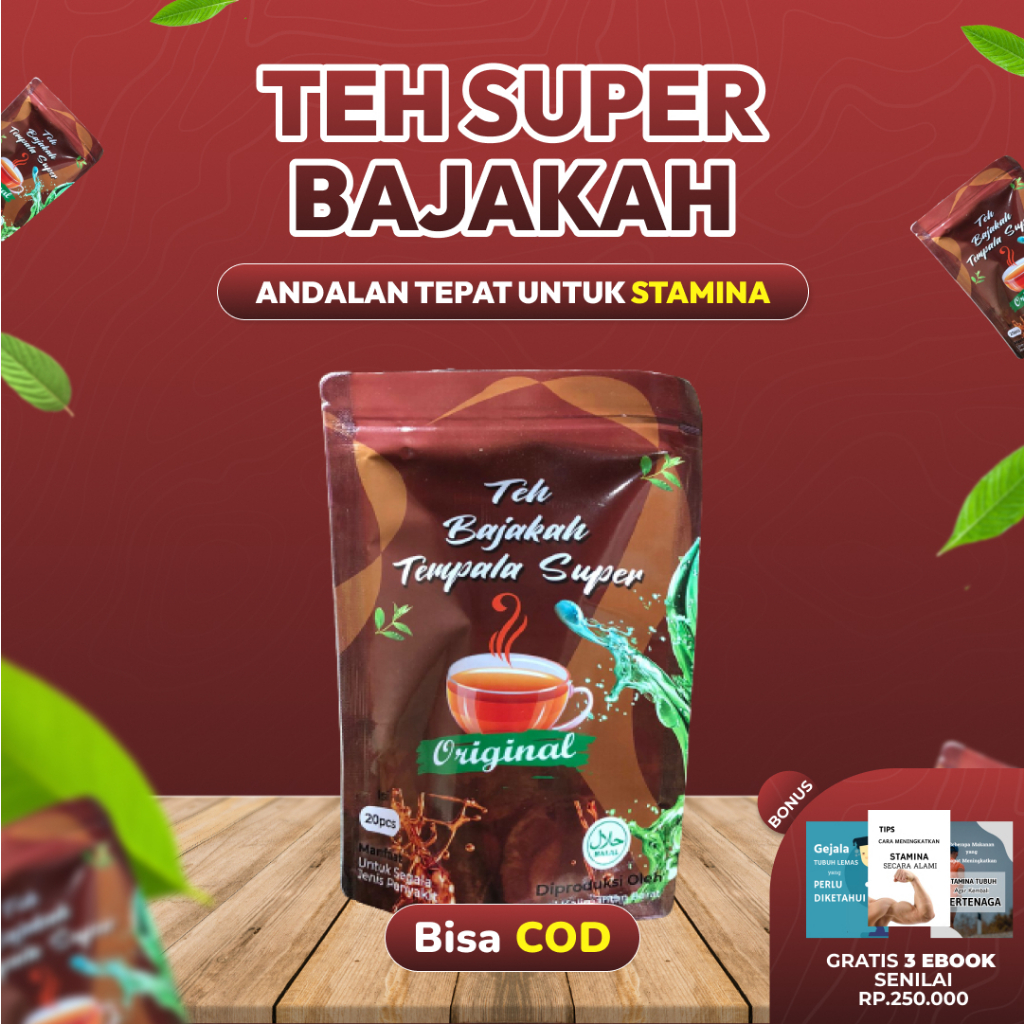 

TEH CELUP BAJAKAH Obat Stamina Tubuh