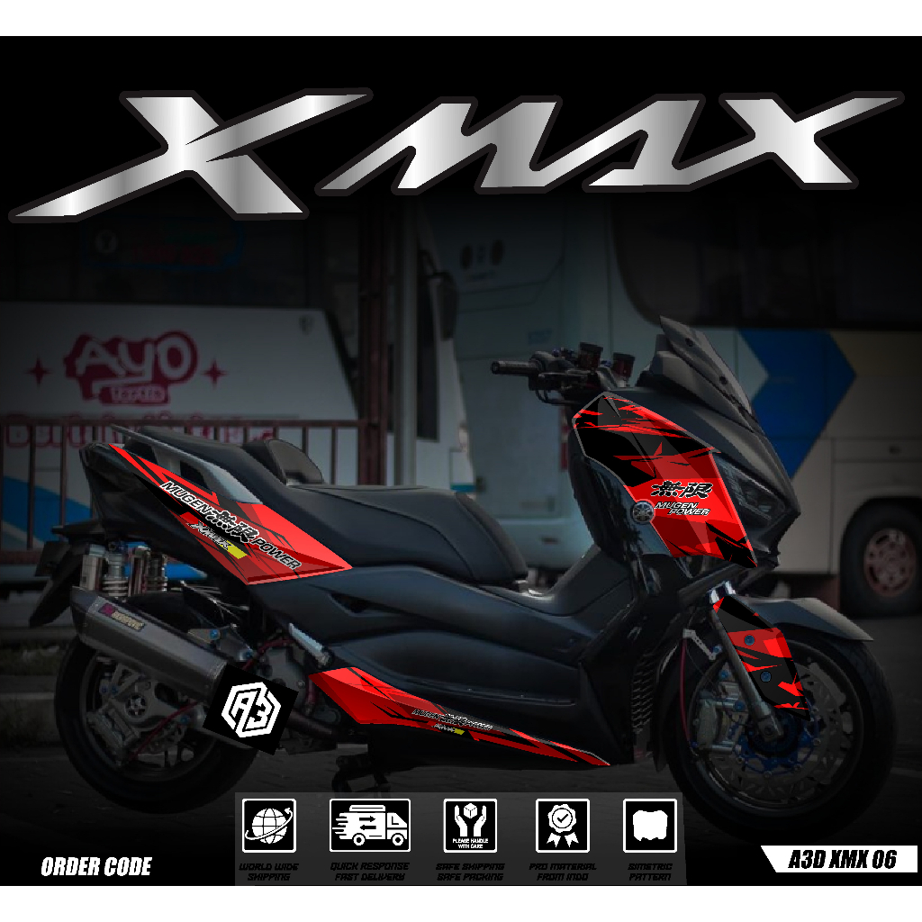 (COD) Decal Sticker XMAX Fullbody Dekal Stiker YAMAHA XMAX Full body PREMIUM atriplegraphix 06