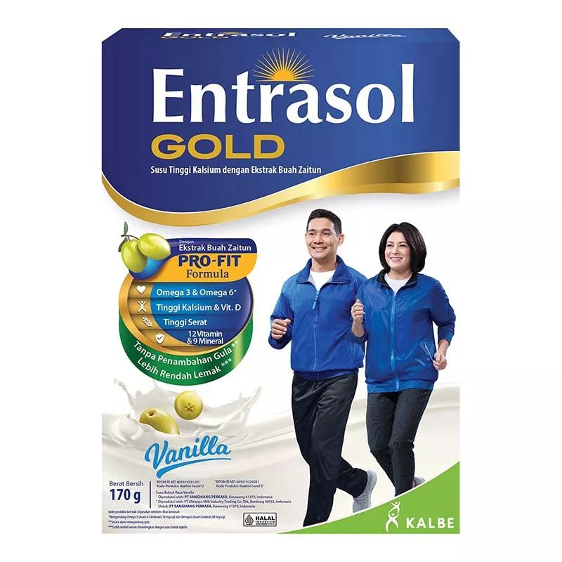 

Entrasol Gold Susu Bubuk Nutrisi Dewasa Vanila 170gr / Vanilla