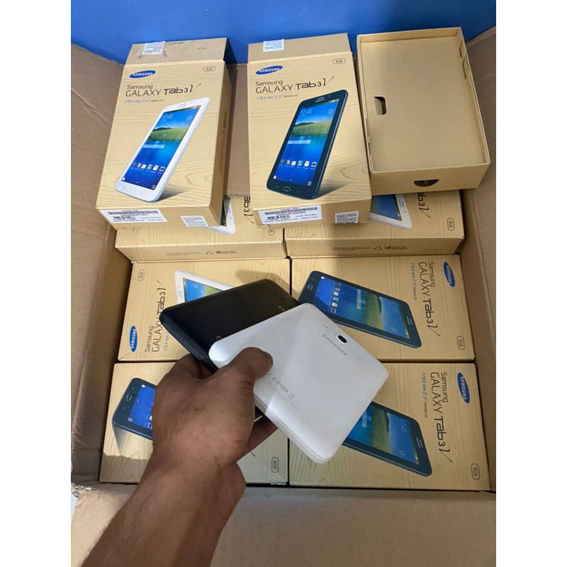 samsung tab 3v t116 bisa kartu dan memory 3G bekas siap pakai ready banyak fisik 80-90 persen siap p