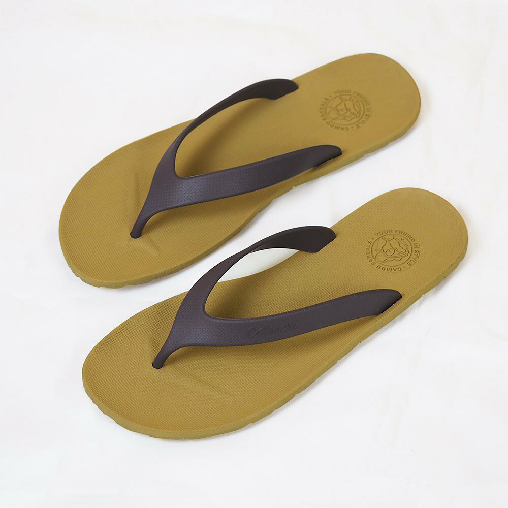 WR Rubber Flip-Flops - Sandal Jepit Pria / Sendal Jepit Pria / Camou Original Anti Slip Licin - Kuning