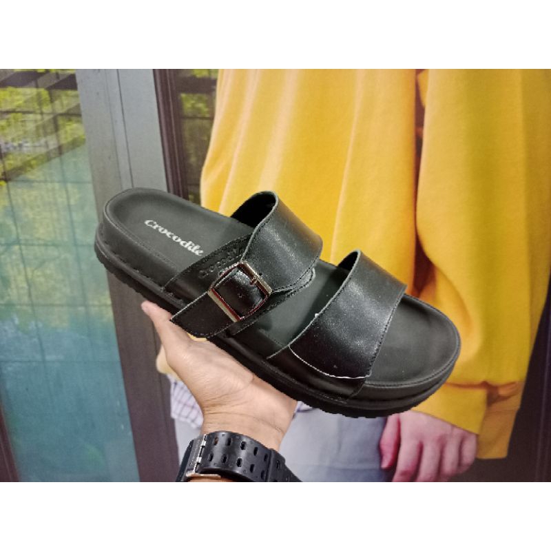 SANDAL KULIT STRAP 2 CROCODILE 39 SAMPAI 43