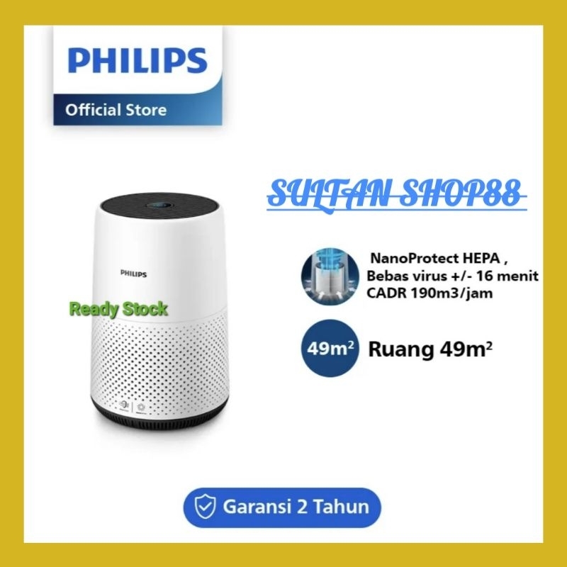 AIR PURIFIER PHILIPS 800 SERIES AC0820/20 CONVERAGE AREA 49 M2 I PHILIPS AIR PURIFIER AC0820/20