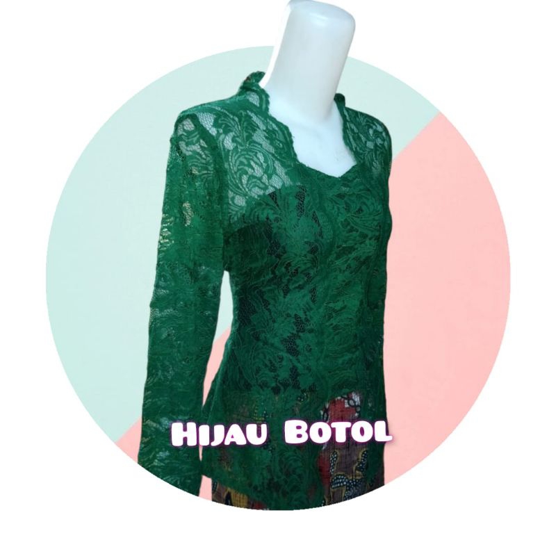 JUMBO Kebaya Brokat Sofia Lgn Panjang XXL 3XL 4XL 5XL Big Size ( Ld 104 - 124 )