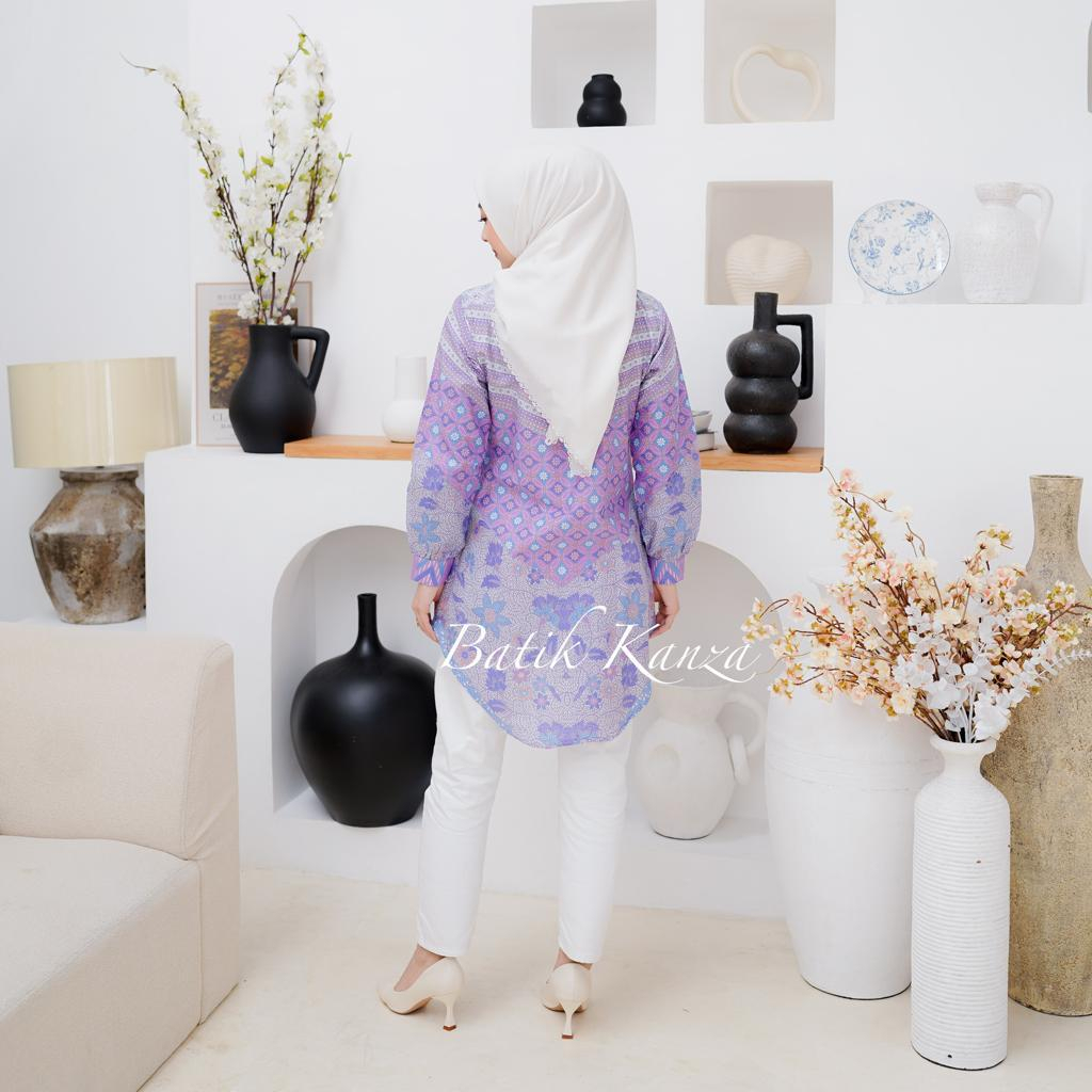 Baju Wanita Kemeja Wanita Blouse Batik Wanita Warna Soft Terbaru