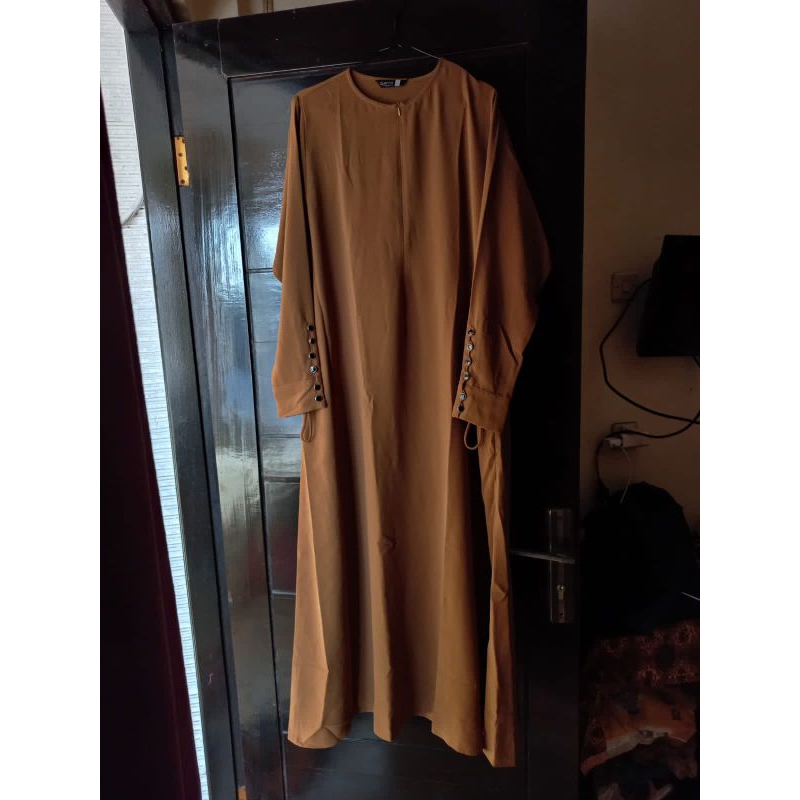 NEW WITH TAG NWT NEW SAILA DRESS ALJENNA KOMBICHA BROWN SIZE L NABEEN UV PROTECTION