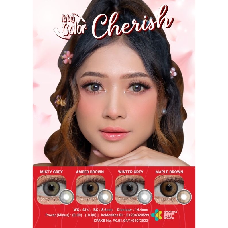 Softlens LIVING COLOR CHERISH 14.4 MM by IRISLAB / Softlen Soflen Softlense Warna