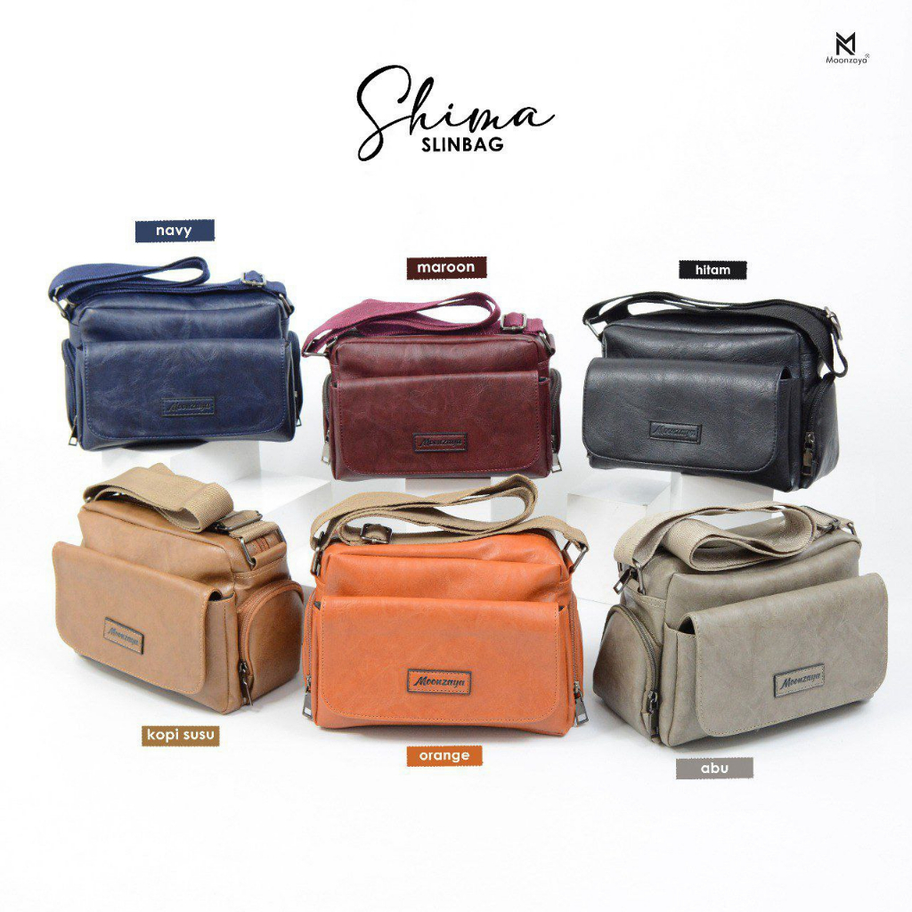 Shima Bag Moonzaya Tas Selempang Unisex Bahan Syntetic Leather