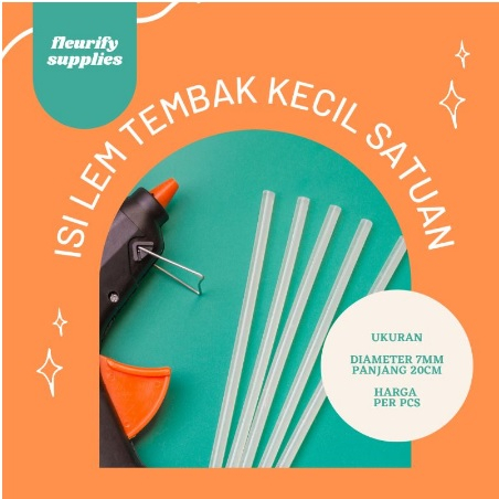 

Isi Lem Tembak Glue Stick 20cm x 5mm Refill Gun Sticks Hot Melt Lilin Bening Cair Panjang 20 cm