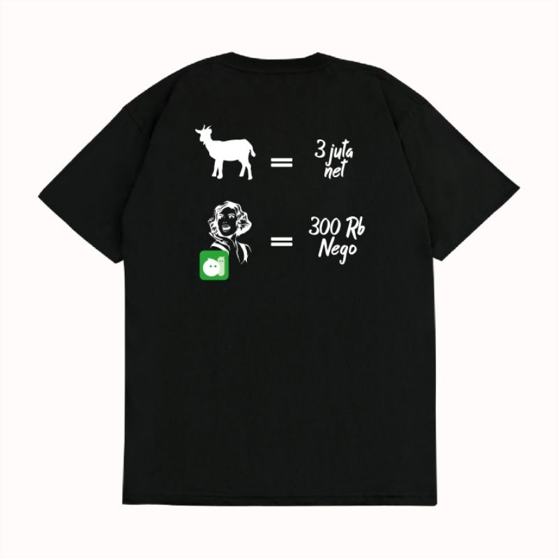 KAOS T-shirt Baju UNISEX Open BO 300 nego