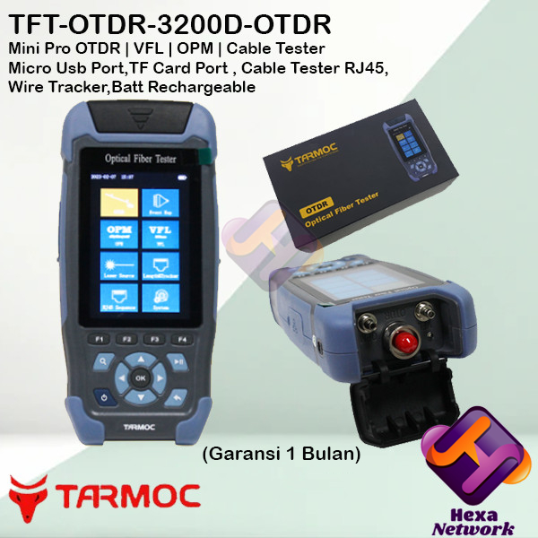 Tarmoc TFT-3200D-OTDR | Fiber Optic mini OTDR 1310/1550nm 60KM