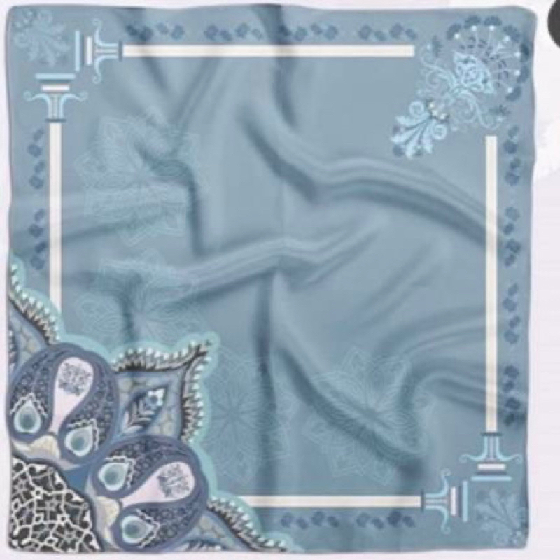 [PRELOVED] Original LbyLCB Scarf Rayya Dusty Pink Series L by Laudya Cynthia Bella LCB Bukan Buttons