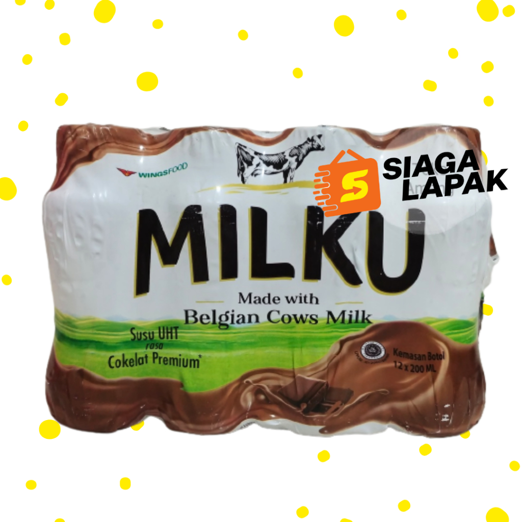 Milku Susu 1 DUS KARTON Coklat Stroberi botol 200ml