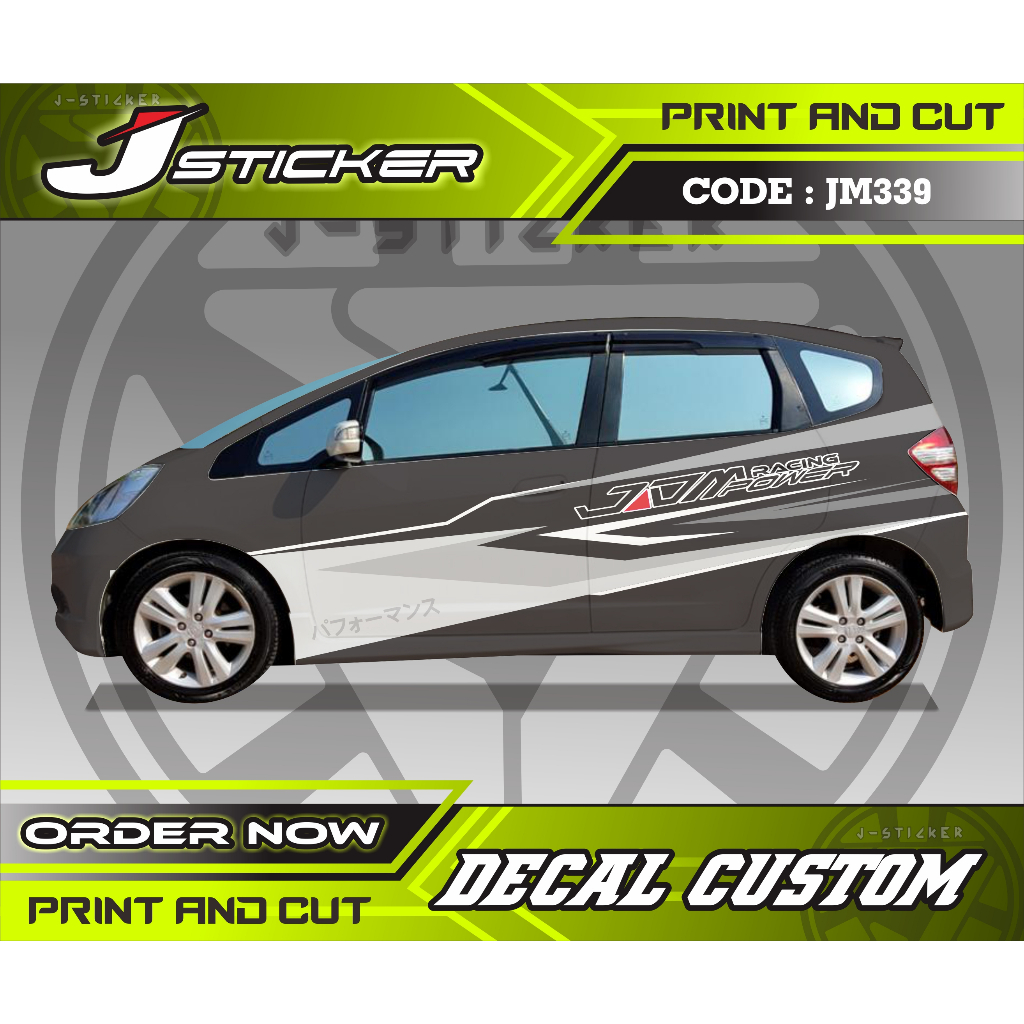 sticker printing  mobil ayla agya jazz brio