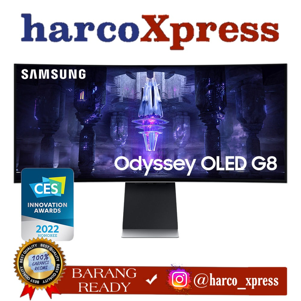 Monitor Samsung S34BG850 34" Odyssey G8 OLED Smart Monitor - S34BG850