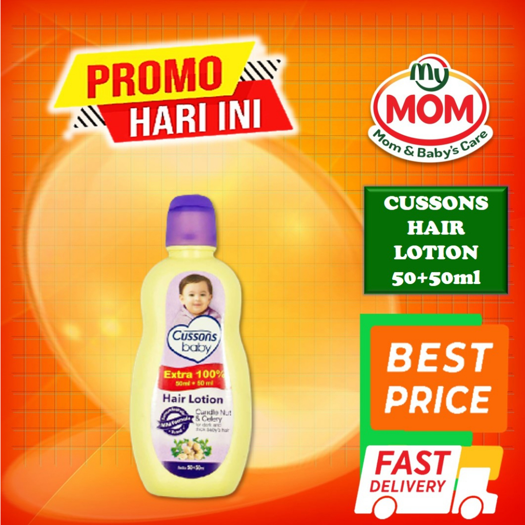 [BPOM] Cussons Baby Hair Lotion 50ml+50ml / Cusson Hair Lotion Bayi / MY MOM