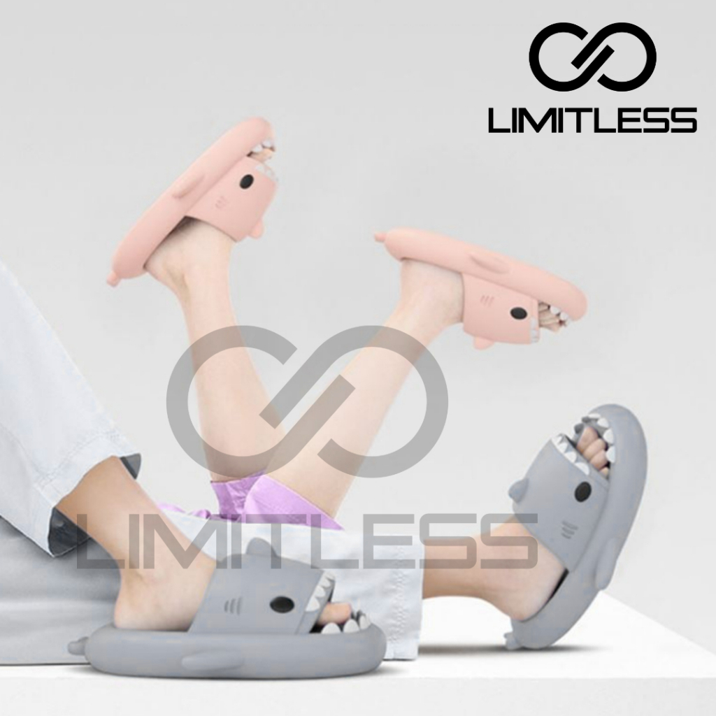 Sandal Hiu Dewasa Wanita Anak dan Pria Couple Cowok Cewek Karakter Hiu Sendal Hiu Anak Dewasa Selop Baby Shark Kids Sandal Anak Perempuan Lucu Limitless