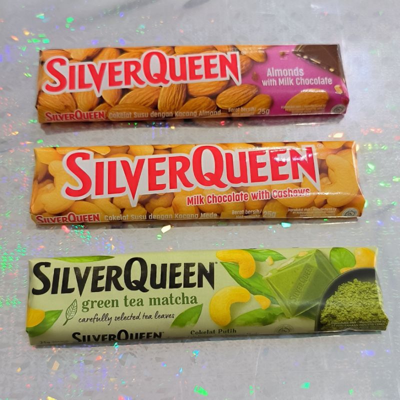 coklat silverqueen cokelat almond &amp; cashew 28gr