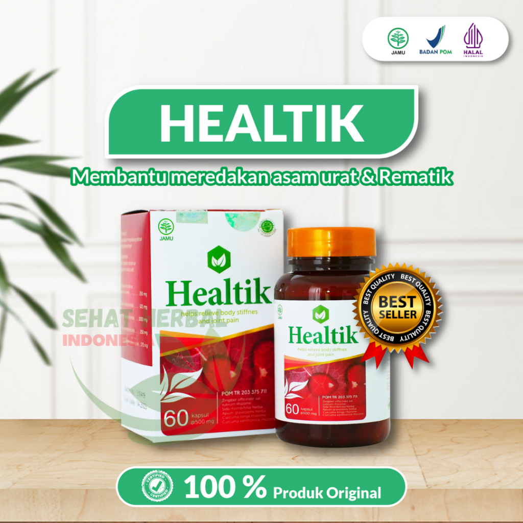 HEALTIK OBAT ASAM URAT DAN REMATIK ASLI BY SS JAYA HERBAL ORIGINAL BPOM