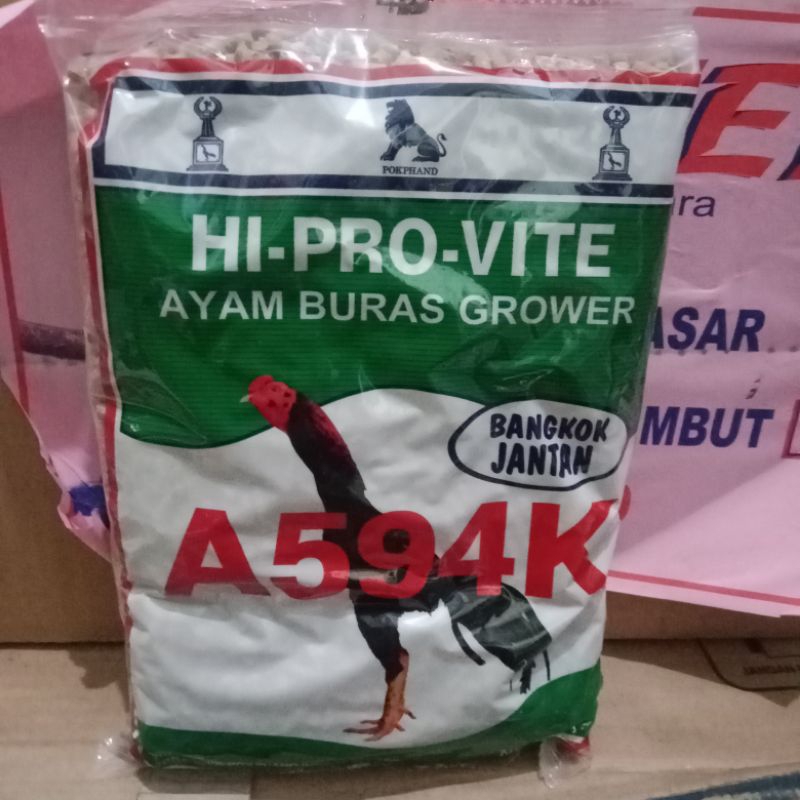 A594K/pakan ayam bangkok jantan/pakan ayam buras grower/pakan ayam hobi/pakan ayam hi pro vite