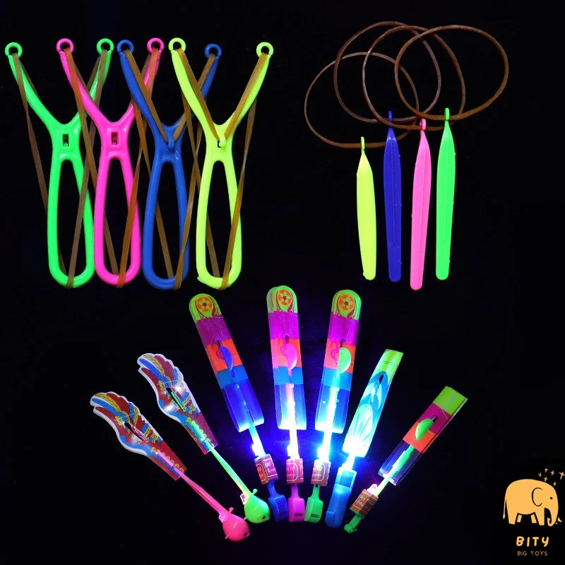 ✅domingsobellestore [ COD ] Mainan Kitiran Terbang Led , Ketapel Baling Baling Lontar / MAINAN ANAAK