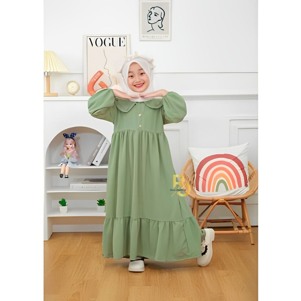 Gamis Anak / Gamis Anak Tanggung / Baju Muslim Anak Perempuan / Gamis Anak Crinkle Airflow / Dress Anak perempuan / Gamis Anak Perempuan 11 12 Tahun / Gamis Anak perempuan 8 Tahun / Gamis Anak Premium / Gamis Aurel