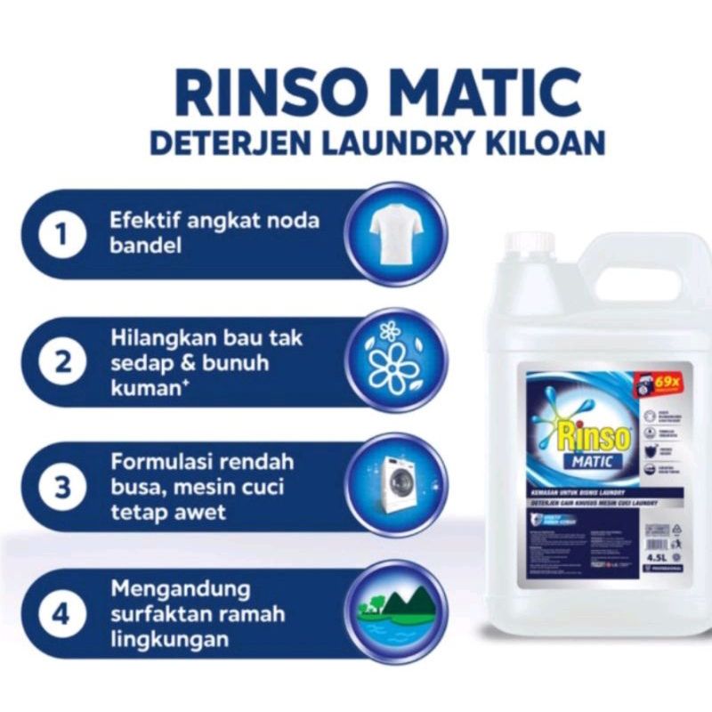 RINSO MATIC CAIR PROFESIONAL JERIGEN 4.5 LITER